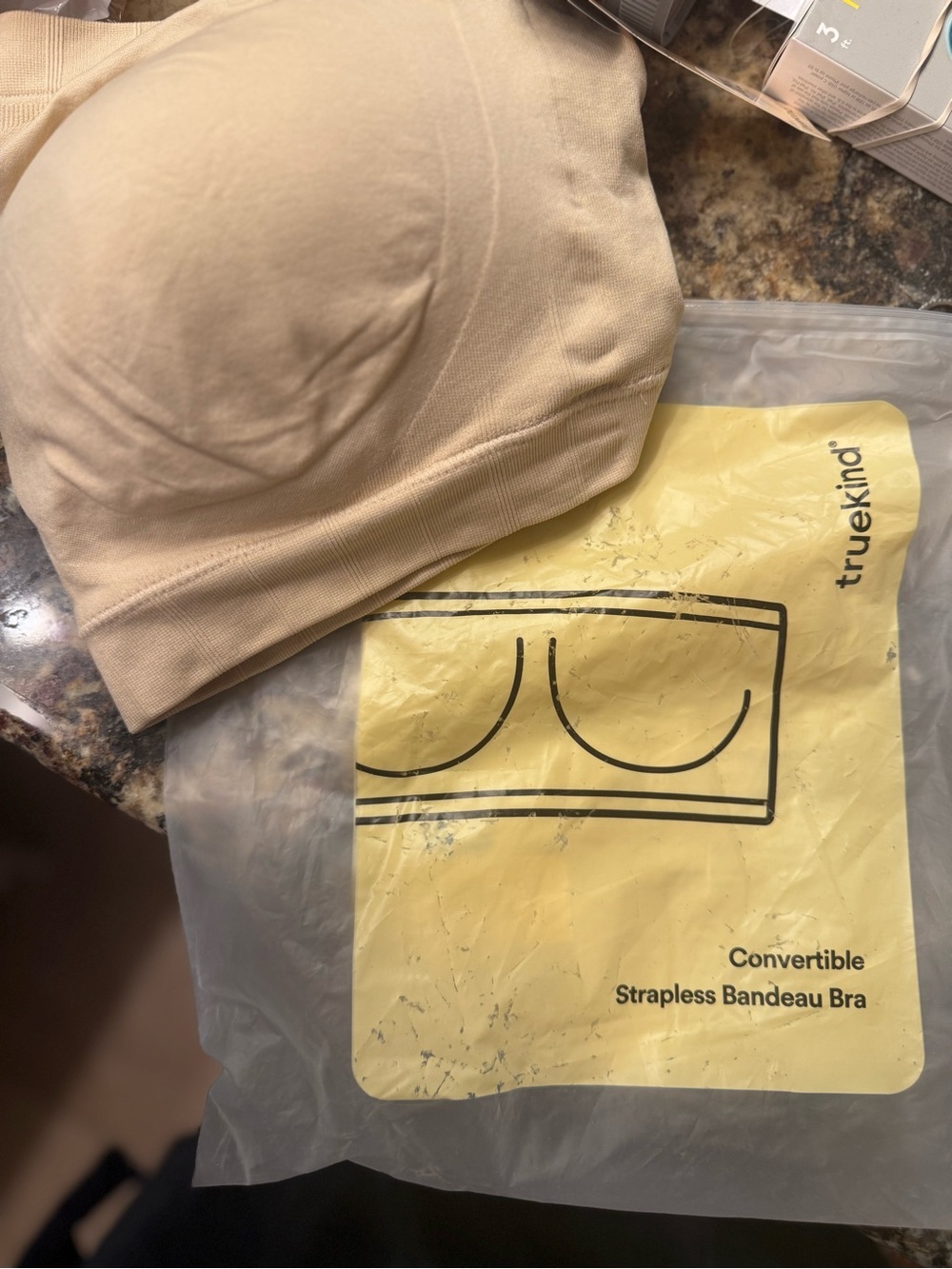 TrueKind Convertible Strapless Bandeau Bra in Nude